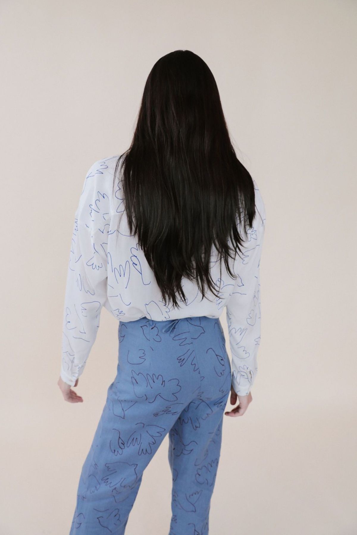 Paloma Wool LEONIDAS SHIRT - Blue Bird Print | Garmentory