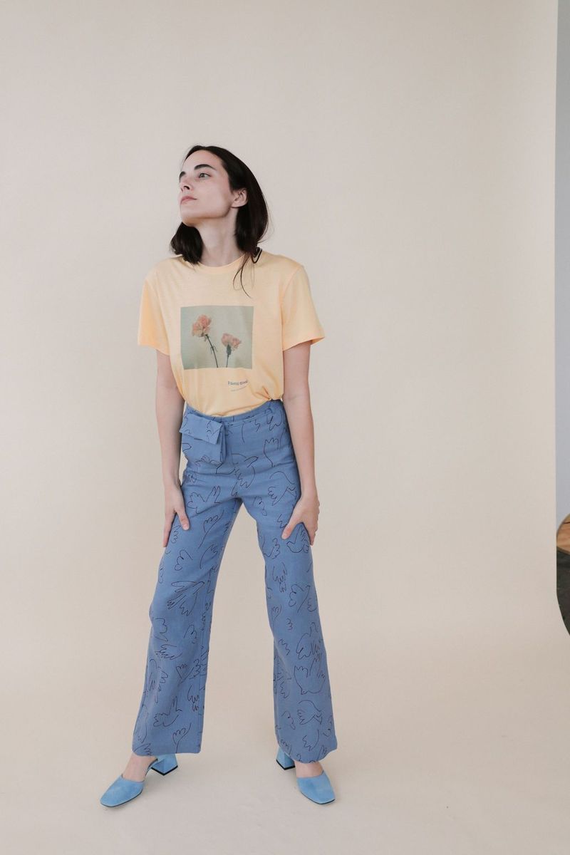 Paloma Wool Souvenir Flowers Tee - yellow | Garmentory