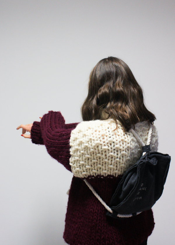 SIZ Rochi Sweater - Bordeaux/Ecru SIZ Rochi Sweater - Bordeaux/Ecru