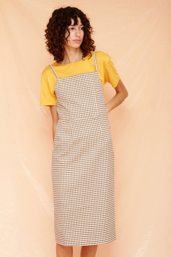 Rita Row Sore Dress - Brown Herringbone | Garmentory Rita Row Sore Dress - Brown Herringbone | Garmentory