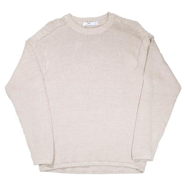 Inis Mein Linen Crewneck Sweater - Natural