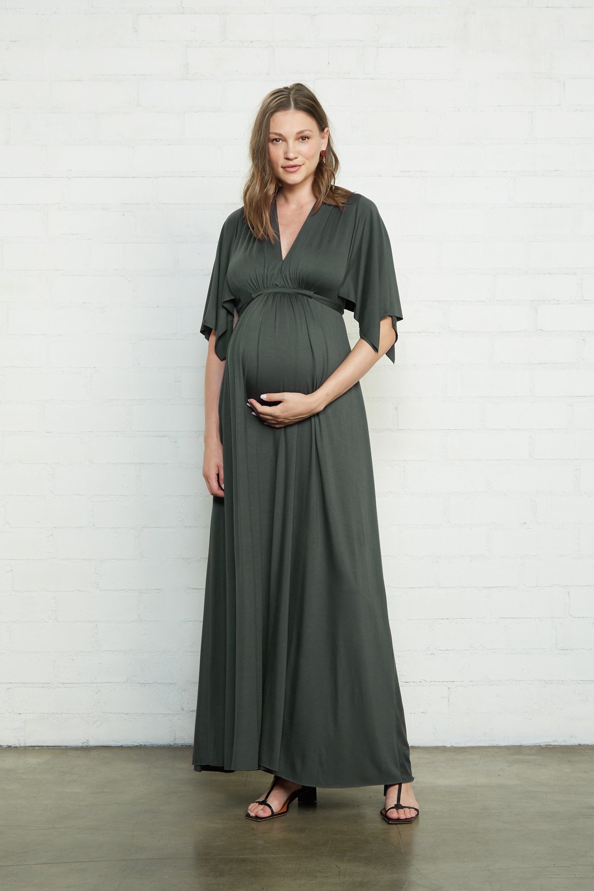 Rachel Pally Long Caftan Maternity Dress - Juniper | Garmentory