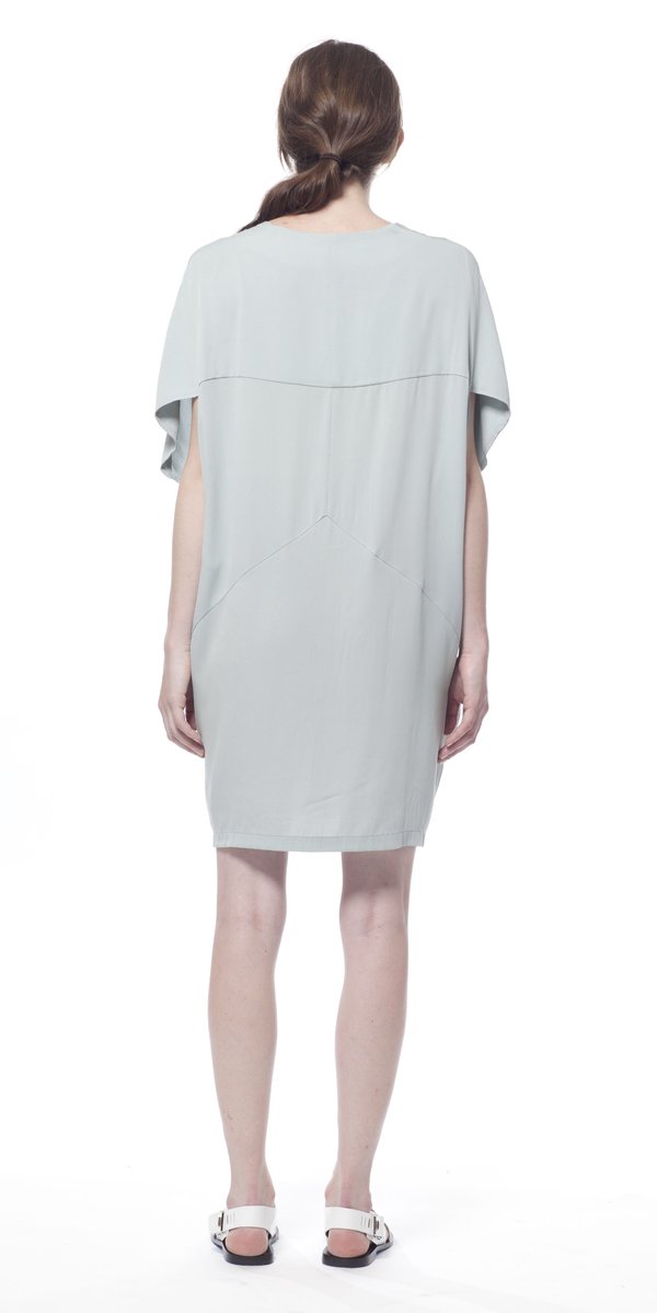 SCHAI Globe Silk Dress - Morning Fog SCHAI Globe Silk Dress - Morning Fog