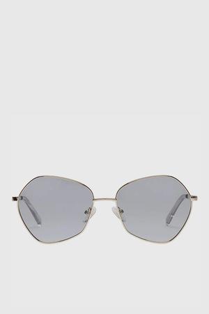 Le Specs Escadrille Sunglasses - Gold/Grey Tint | Garmentory display picture 2