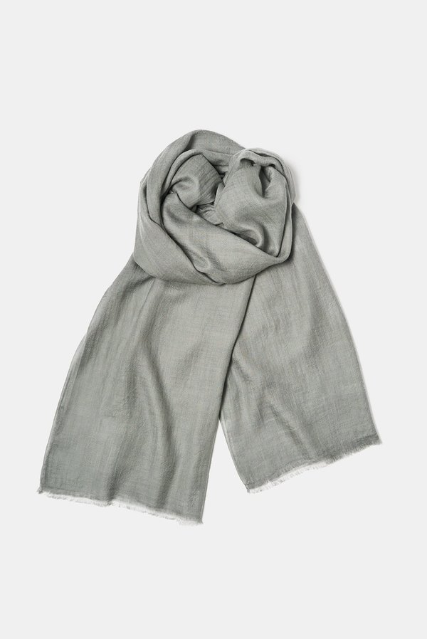 Oyuna Imani Woven Luxury Cashmere and Silk Shawl - Stone Oyuna Imani Woven Luxury Cashmere and Silk Shawl - Stone