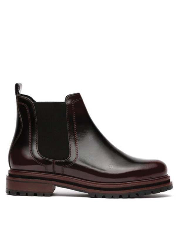 oxblood patent boots