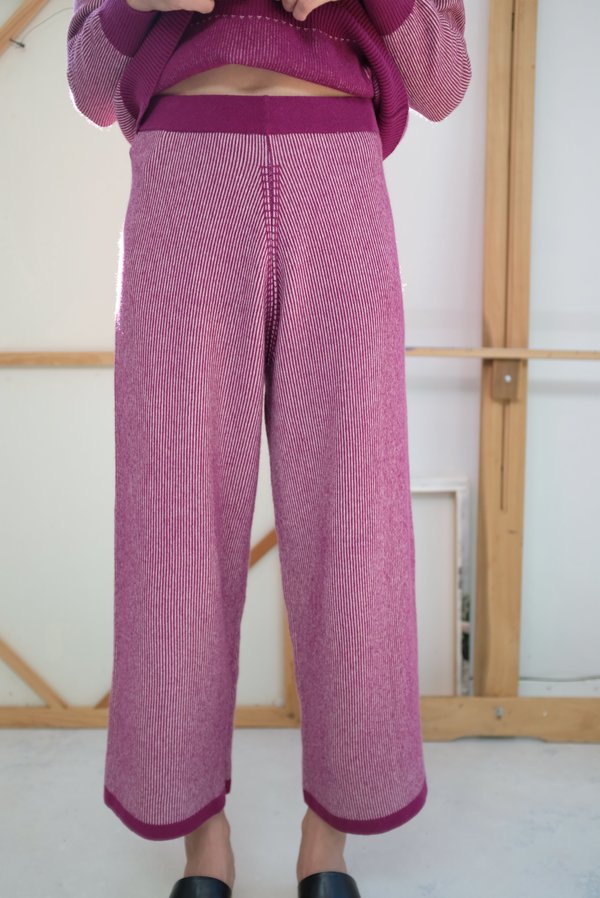 Beklina Cashmere Ribbed Trouser - Baya/Petal Beklina Cashmere Ribbed Trouser - Baya/Petal