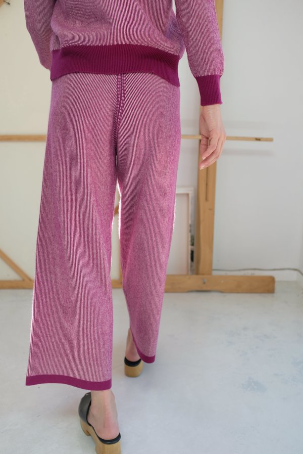 Beklina Cashmere Ribbed Trouser - Baya/Petal Beklina Cashmere Ribbed Trouser - Baya/Petal