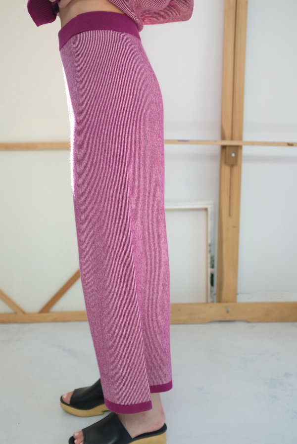 Beklina Cashmere Ribbed Trouser - Baya/Petal Beklina Cashmere Ribbed Trouser - Baya/Petal