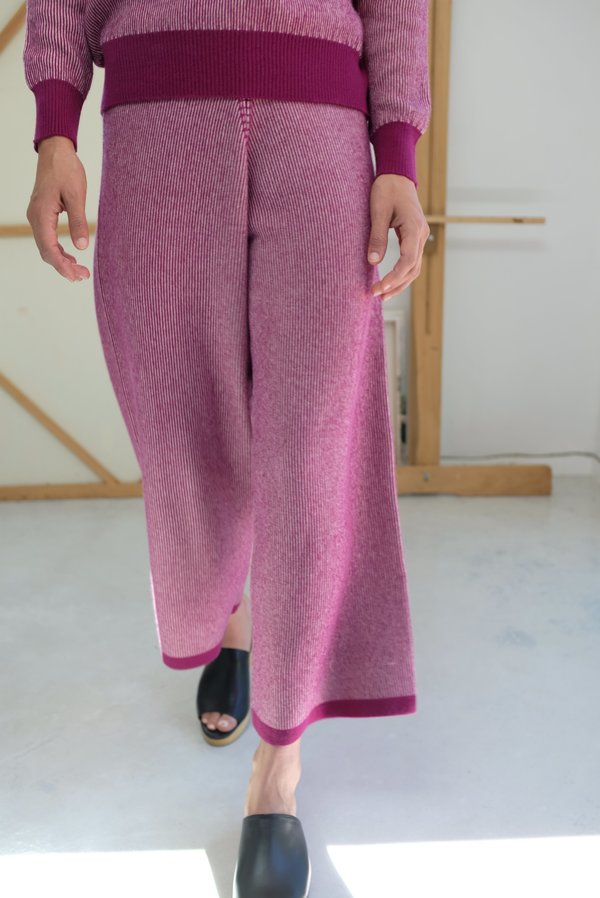 Beklina Cashmere Ribbed Trouser - Baya/Petal Beklina Cashmere Ribbed Trouser - Baya/Petal
