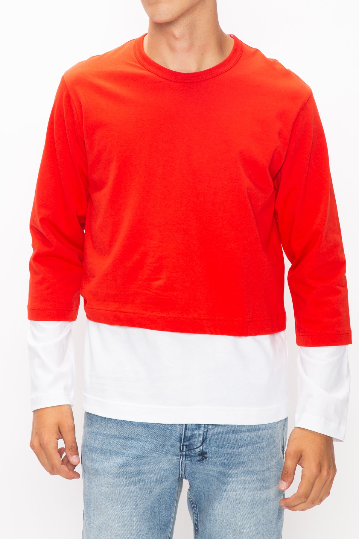 関税送料込み【DIME】Letterman T-Shirt (Coral) Comme-des-Gar-ons-Layered-Long