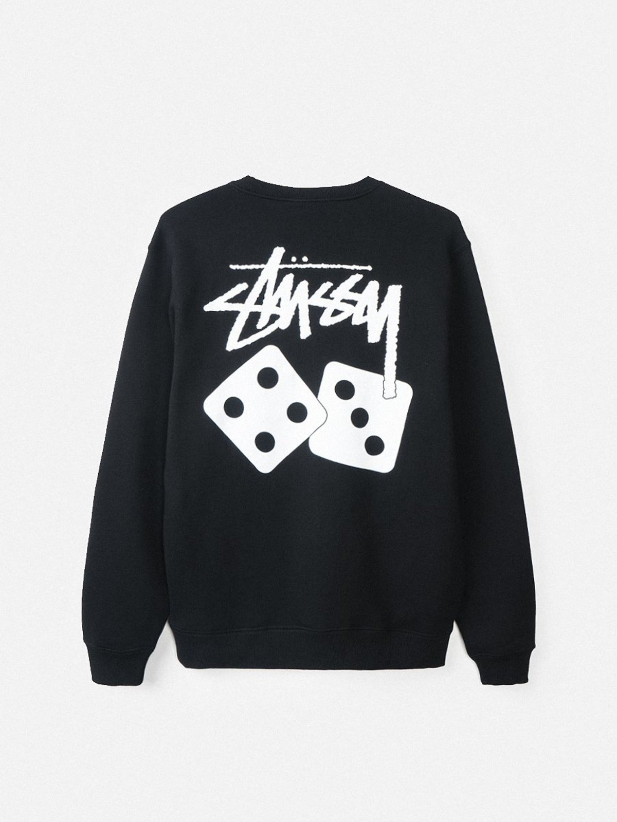 STUSSY Dice Crewneck - Black | Garmentory