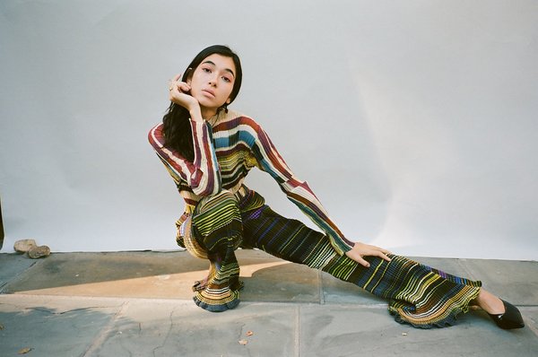 Julia Heuer Rose Stripe Pant | Garmentory