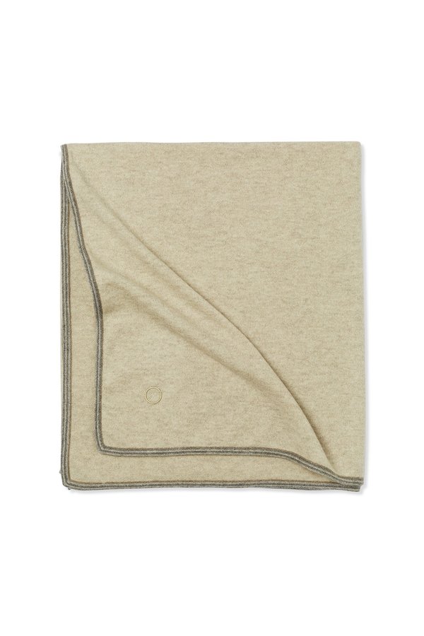 Oyuna Toscani Versatile Framed Cashmere Throw - Beige Oyuna Toscani Versatile Framed Cashmere Throw - Beige