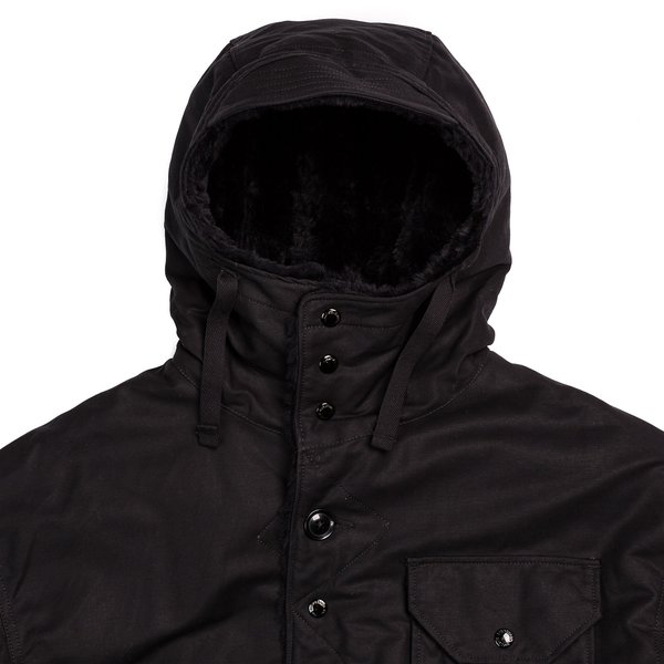 Engineered Garments Cotton Double Cloth Coastline Parka - Black