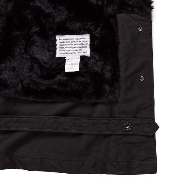 Engineered Garments Cotton Double Cloth Coastline Parka - Black