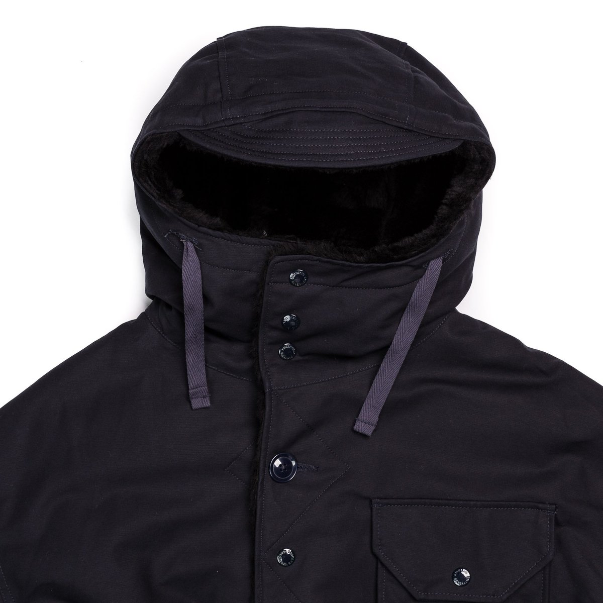 Engineered Garments Cotton Double Cloth Coastline Parka - Navy