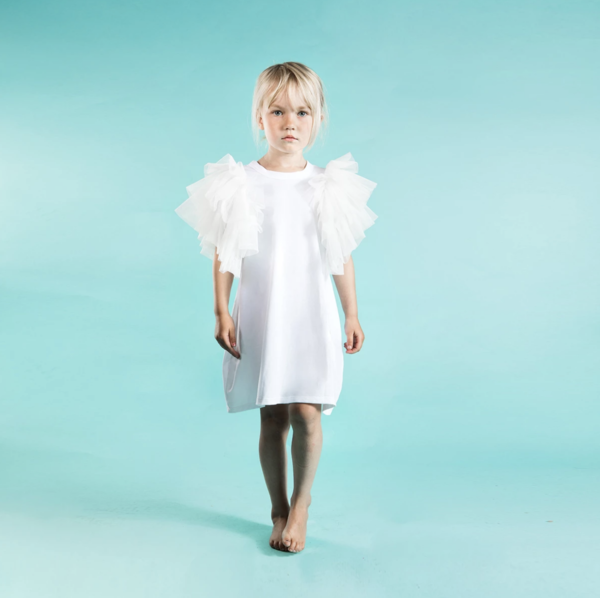 KIDS The Tiny Universe Tiny Wings Dress - BLACK KIDS The Tiny Universe Tiny Wings Dress - BLACK