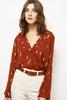 Lush Leana Blouse - Rust - Thumbnail 2