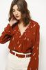 Lush Leana Blouse - Rust - Thumbnail 3