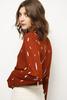 Lush Leana Blouse - Rust - Thumbnail 5