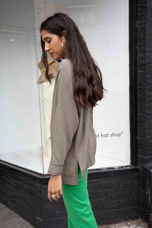 Mr. Larkin Rainey Plaid Top - olive/mustard plaid Mr. Larkin Rainey Plaid Top - olive/mustard plaid