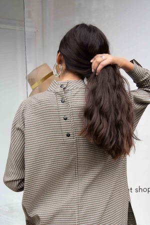 Mr. Larkin Rainey Plaid Top - olive/mustard plaid Mr. Larkin Rainey Plaid Top - olive/mustard plaid