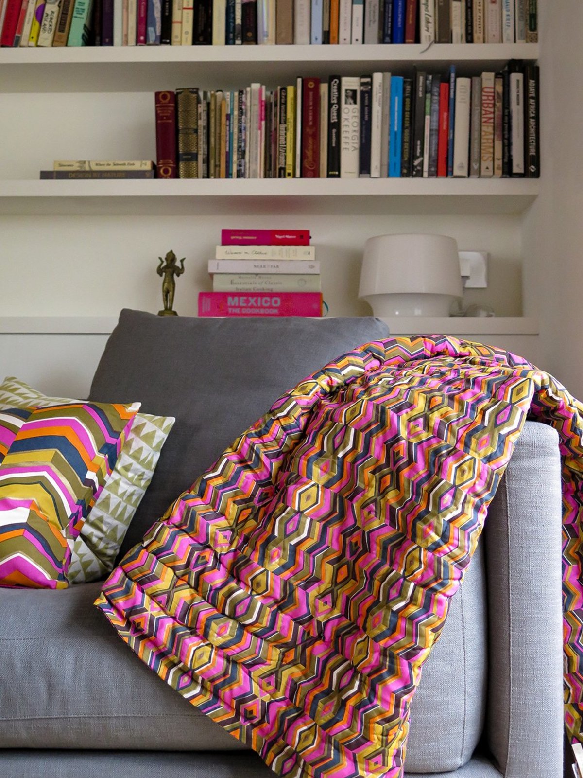 erica tanov handstitched baby quilt echoed zig zag Garmentory