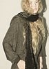 Berenik FAUX RHOMB FUR SCARF - black - Thumbnail 7