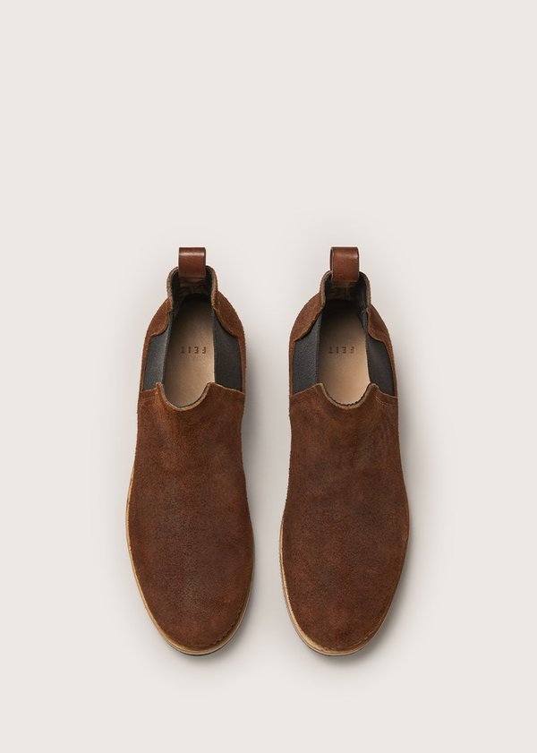 FEIT CHELSEA RUBBER BOOT - BROWN | Garmentory