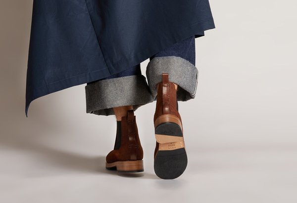 FEIT CHELSEA RUBBER BOOT - BROWN | Garmentory