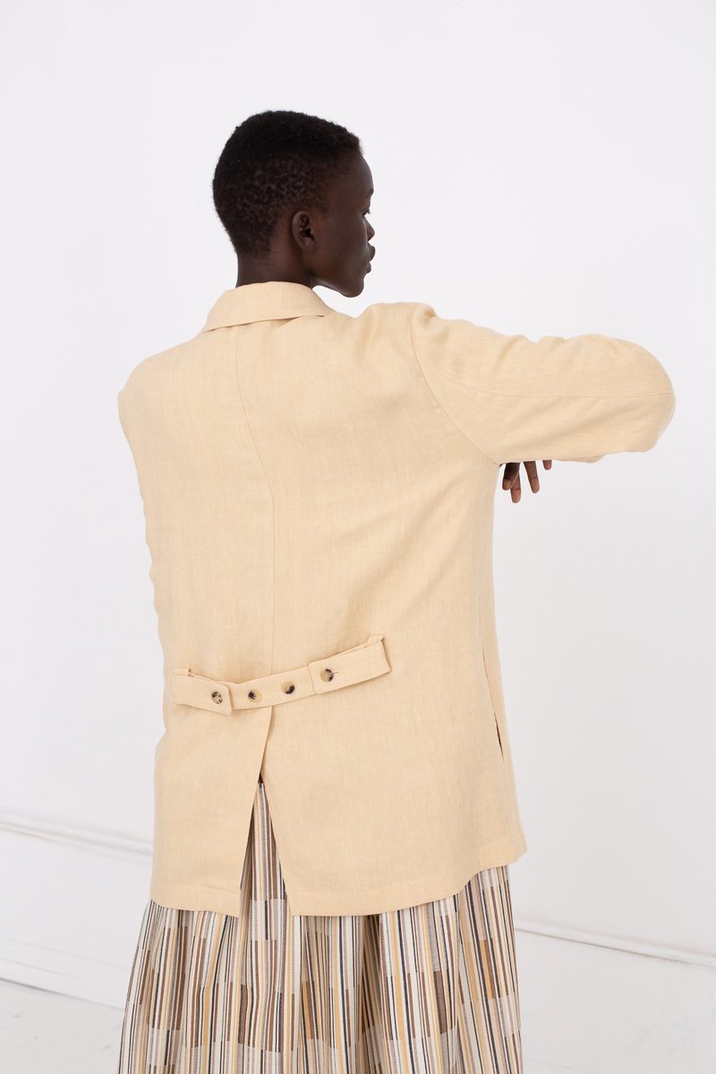 Nehera Jugy Linen Wool Blazer - Egg Shell | Garmentory