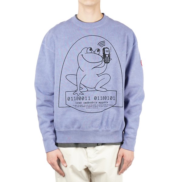 Cav Empt OVERDYE EASILY COMFORTABLE CREWNECK SWEATSHIRT - BLUE 