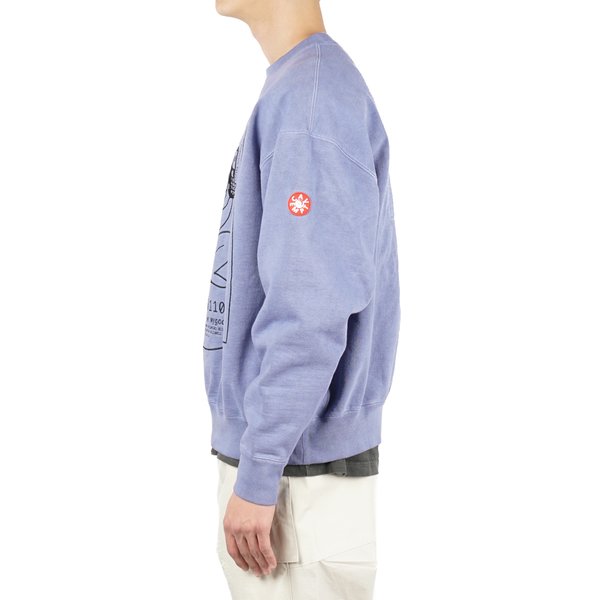 Cav Empt OVERDYE EASILY COMFORTABLE CREWNECK SWEATSHIRT - BLUE