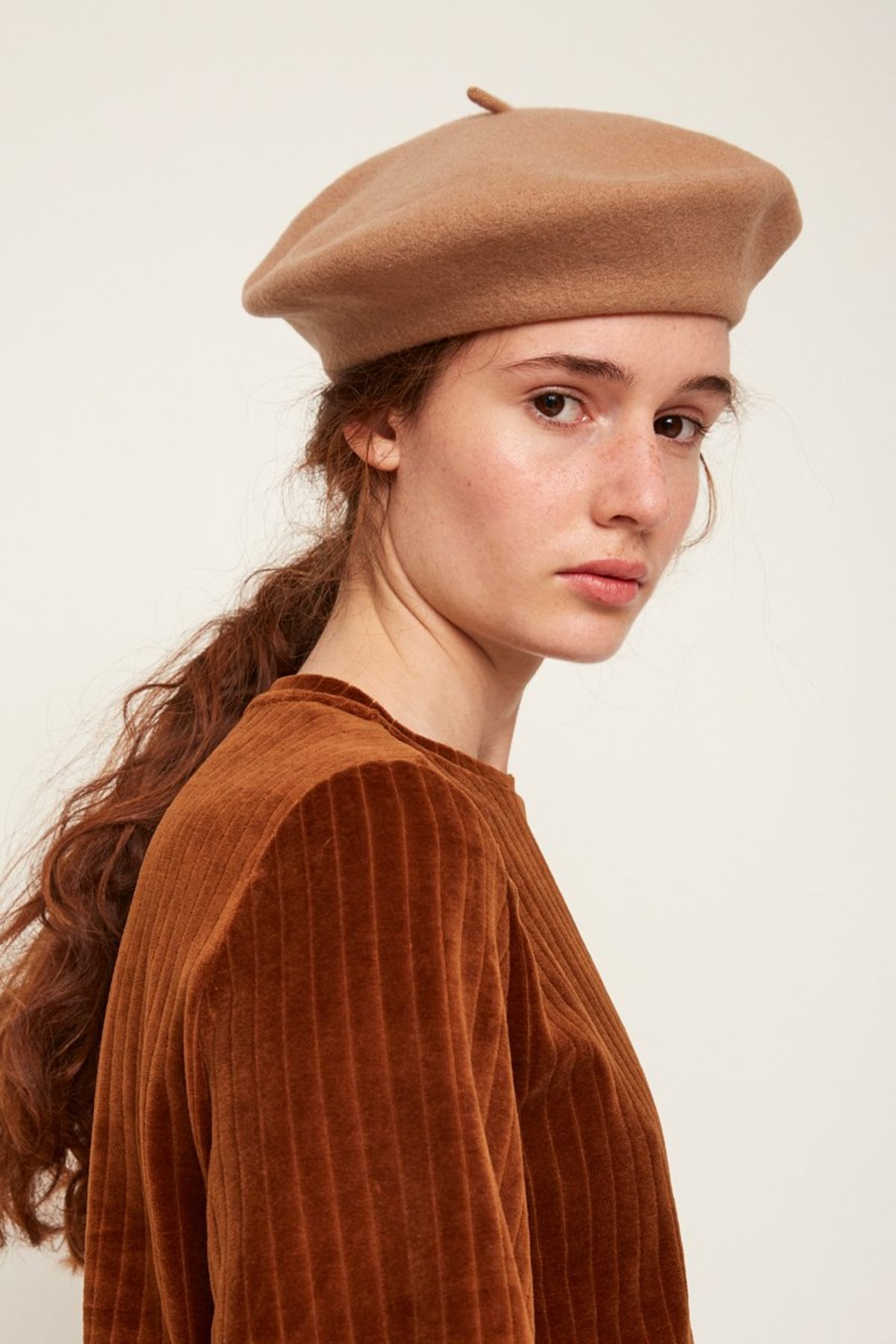 Rita Row Wool Beret - Sand | Garmentory