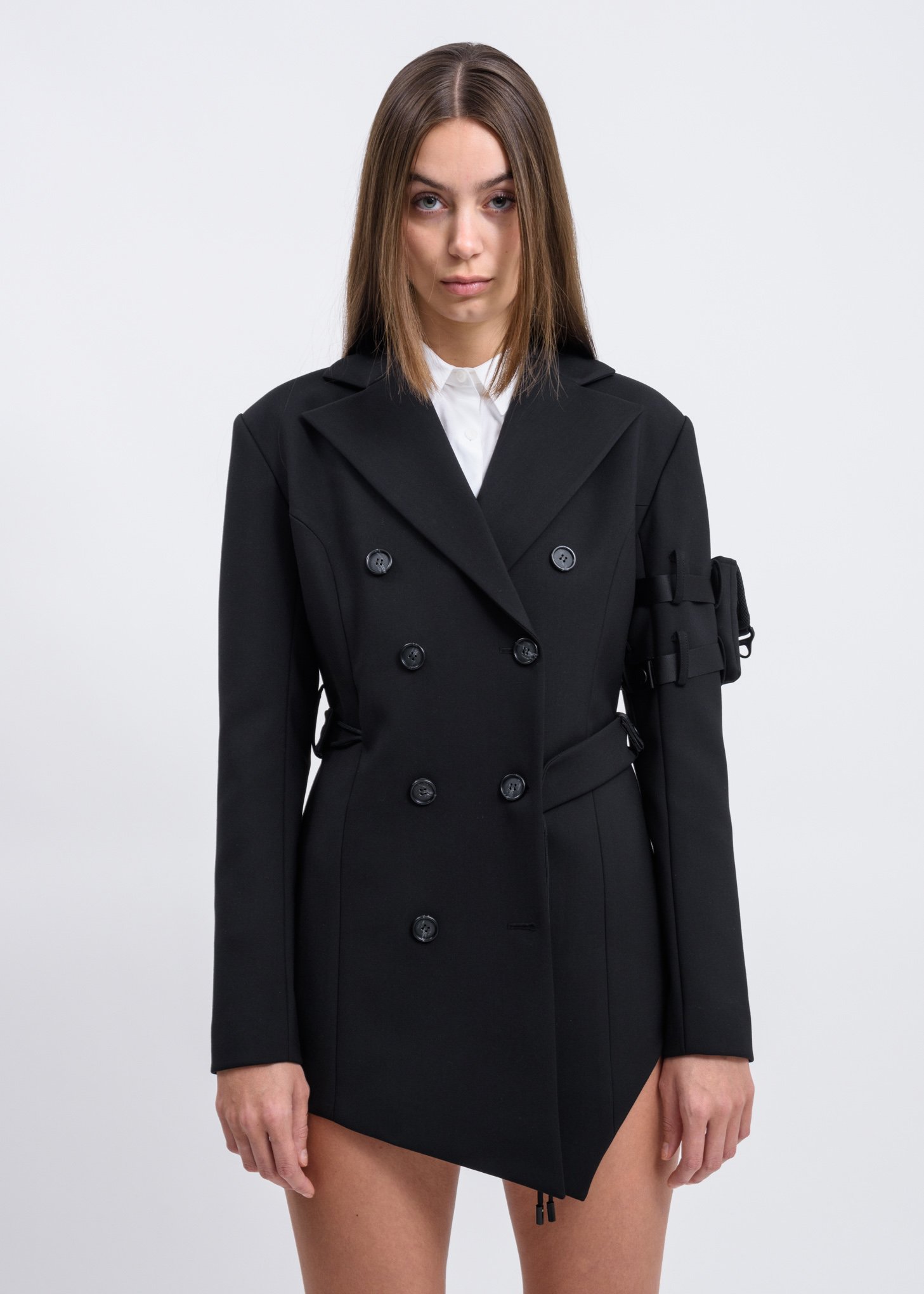 belted jacket dress
