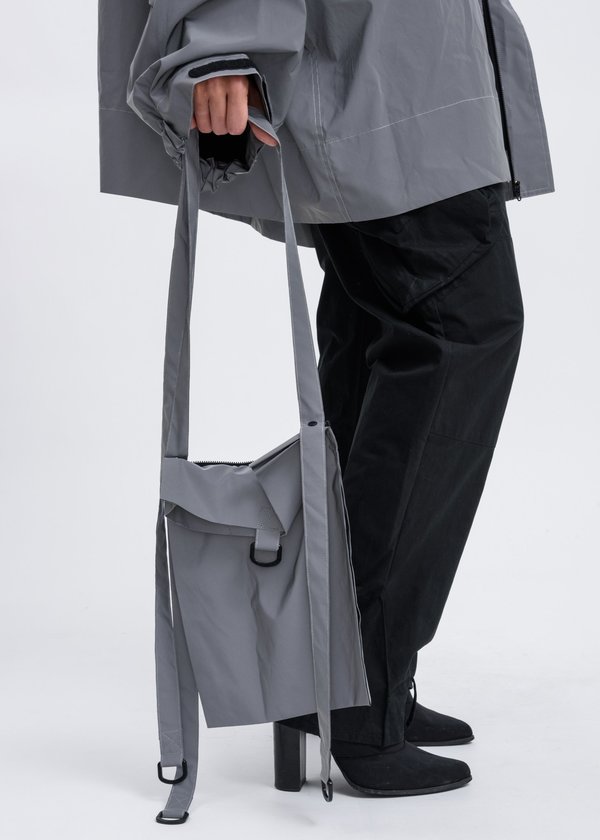 Hyein Seo Reflective Anorak With Detachable Bag - Silver | Garmentory