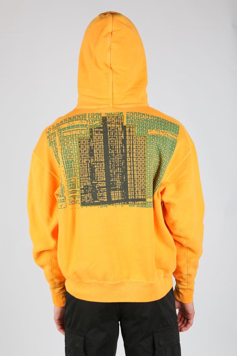 Cav Empt OVERDYE WIRE MESH HOODIE - ORANGE | Garmentory