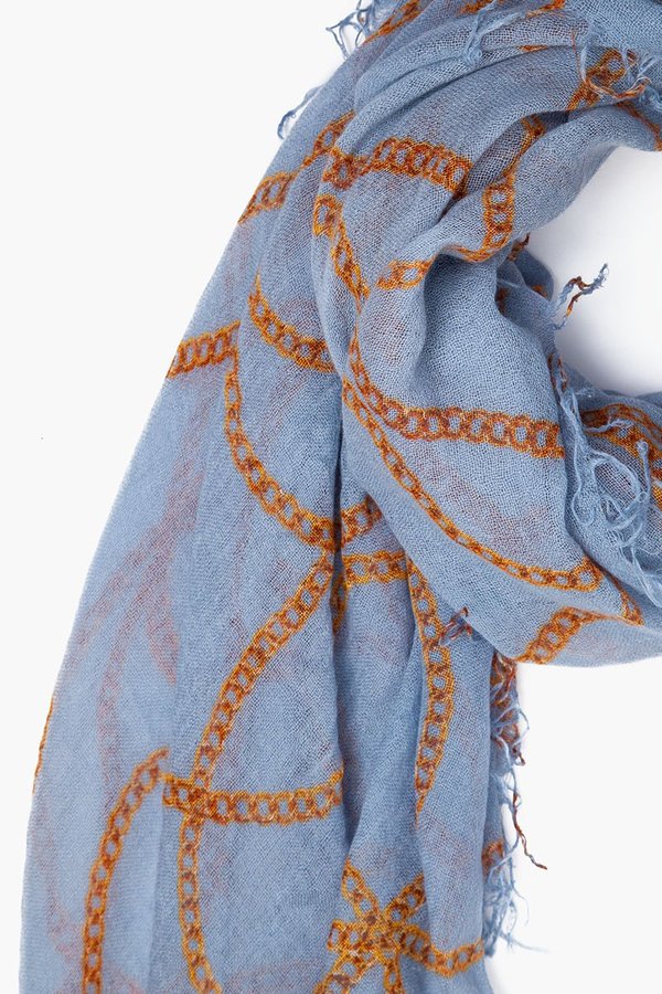 Chan Luu Cashmere and Silk Scarf - Dusty Blue Chan Luu Cashmere and Silk Scarf - Dusty Blue