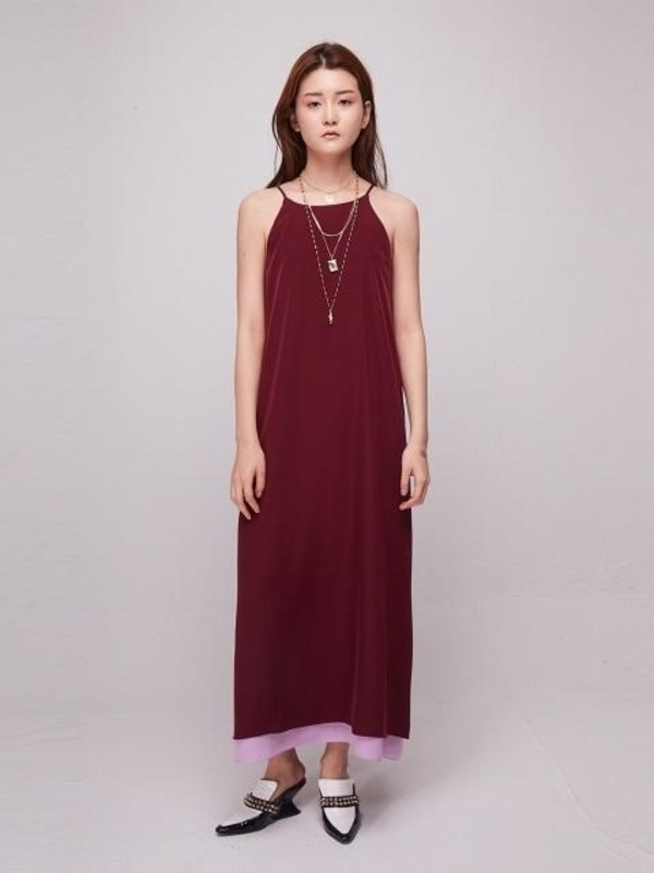 slim fit dress slacks Wardrobes by Chen Luxury Embroidered Beads Halter Neck Layered Tulle Dress-Olu Custom Size / As Shown main image 0