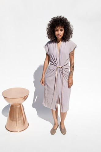 Miranda Bennett Vision Dress, Lined Cotton Gauze in Salton Miranda Bennett Vision Dress, Lined Cotton Gauze in Salton