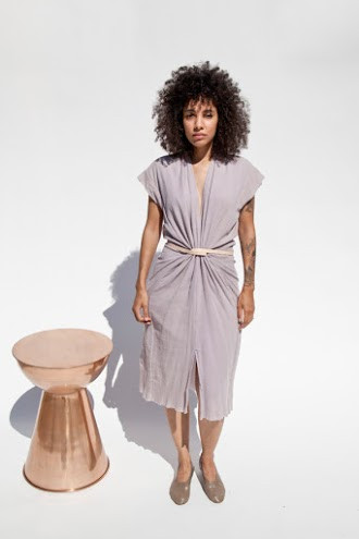 Miranda Bennett Vision Dress, Lined Cotton Gauze in Salton Miranda Bennett Vision Dress, Lined Cotton Gauze in Salton