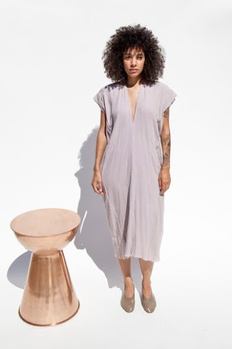 Miranda Bennett Vision Dress, Lined Cotton Gauze in Salton Miranda Bennett Vision Dress, Lined Cotton Gauze in Salton