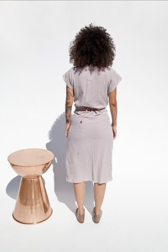 Miranda Bennett Vision Dress, Lined Cotton Gauze in Salton Miranda Bennett Vision Dress, Lined Cotton Gauze in Salton
