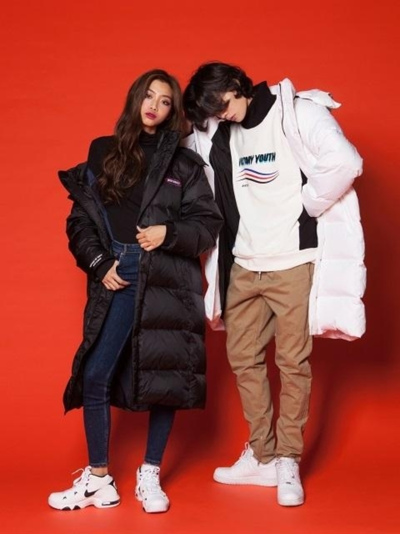 unisex AINTCRACK Frozen Shield Long Padding Down Venchcoat Parka 