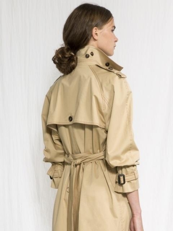JOSEPH AHN Raglan Trench Coat - Beige 