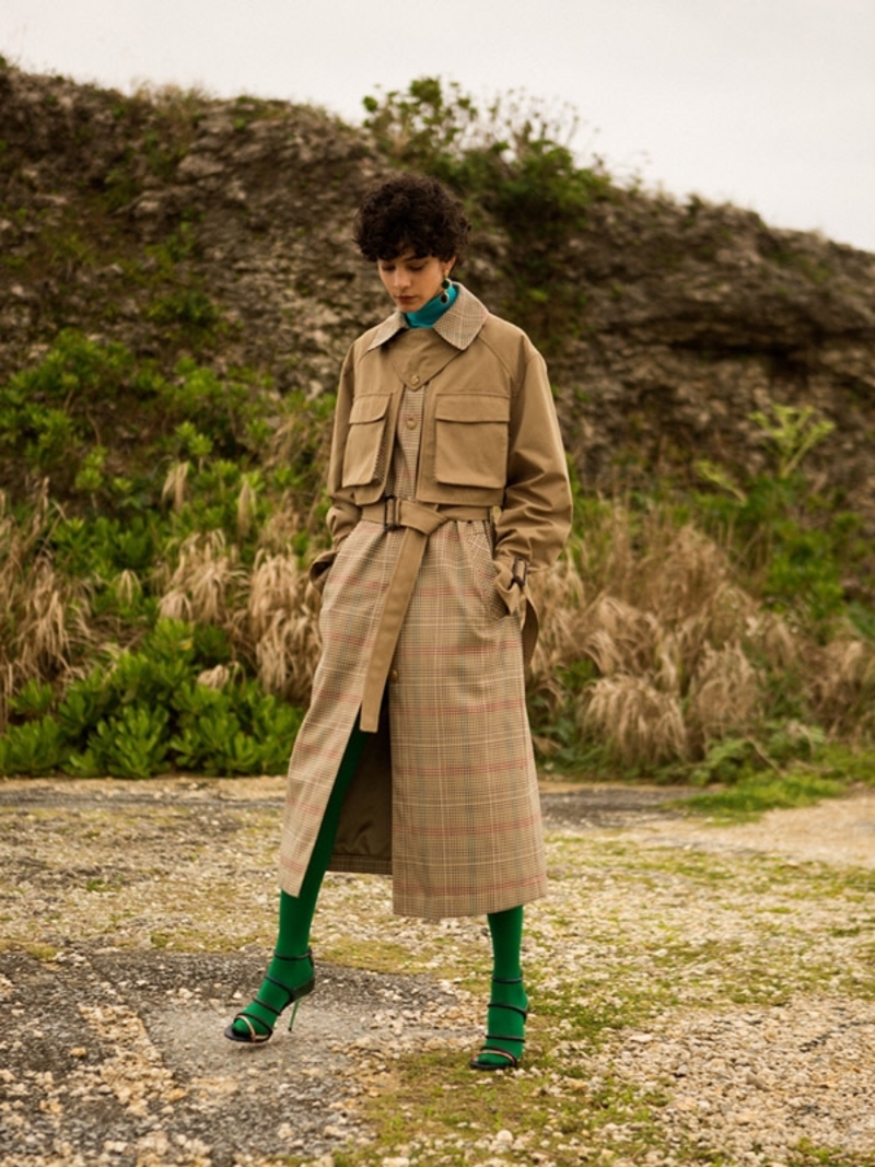 L'Or 3way trench coat