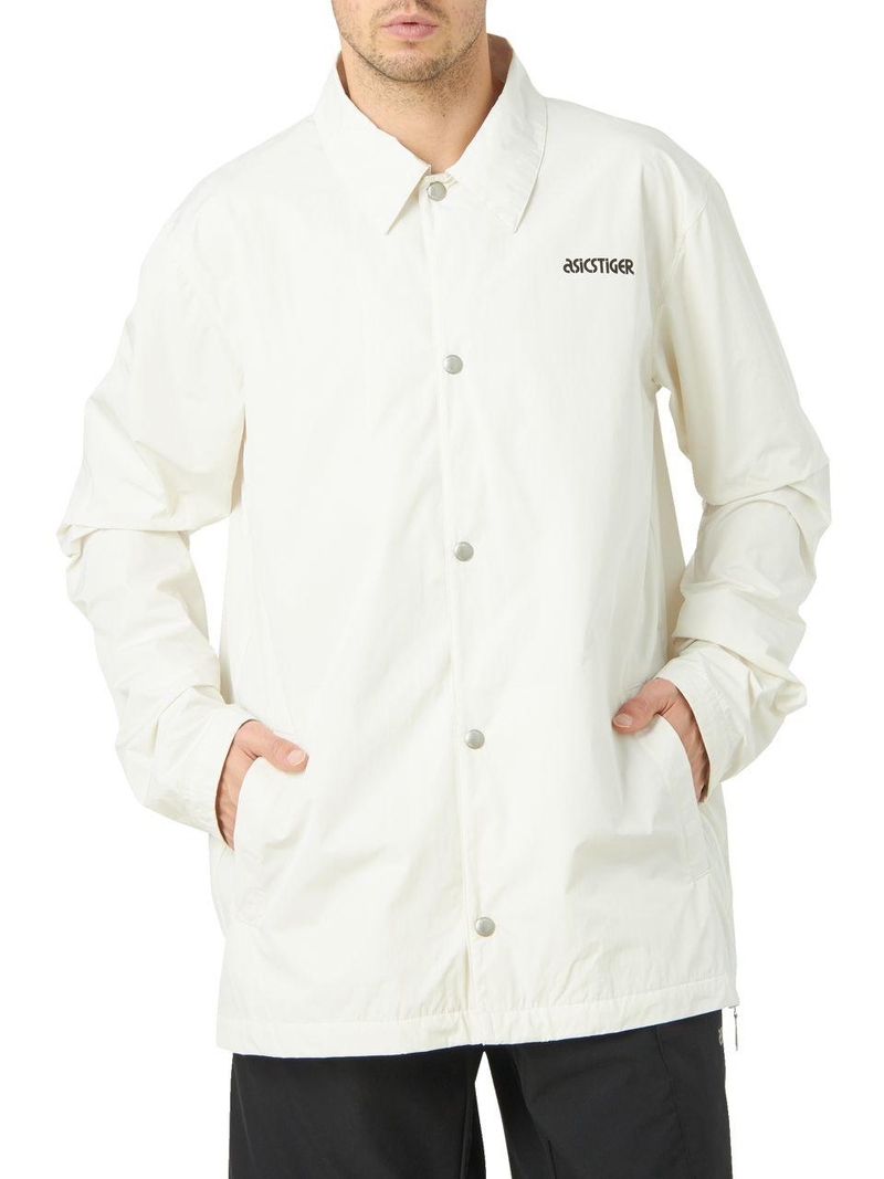 ASICS TIGER Coach Jacket - Cream | Garmentory