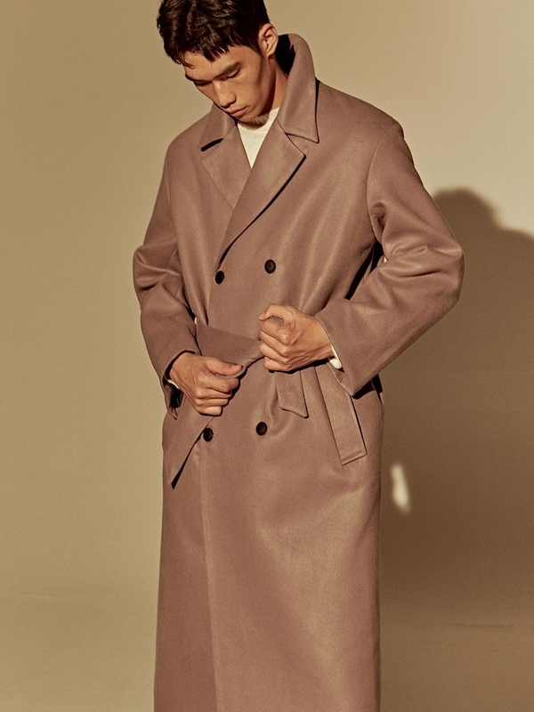 Deans Wool Over Fit Double Coat - Cocoa Deans Wool Over Fit Double Coat - Cocoa