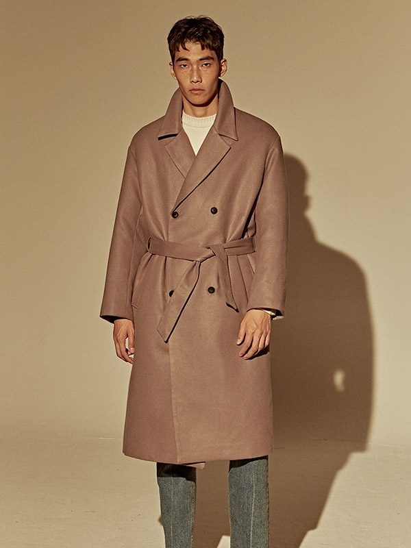 Deans Wool Over Fit Double Coat - Cocoa Deans Wool Over Fit Double Coat - Cocoa